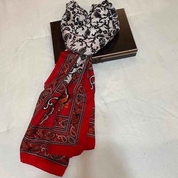 Silk Paisley Scarf - Picture 3 of 3